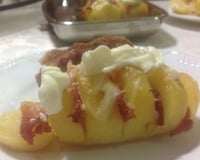 Batata assada com bacon
