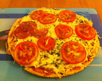 Pizza caseira com fermento químico