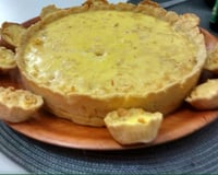 Quiche de frango com palmito