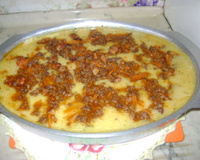 Polenta na panela de pressão