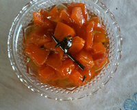 Doce cristal de abóbora