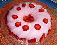 Pudim de Sorvete de Morango da Néia