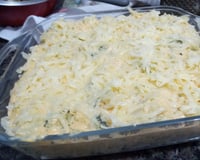 Macarrão ao molho branco com Frango e Brócolis