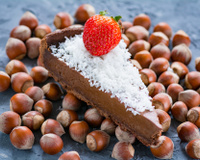 Torta de creme de avelã com 2 ingredientes