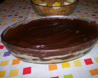 Pavê de chocolate preto e chocolate branco