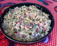 Salada de macarrão deliciosa