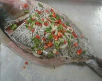 Peixe assado à moda pantaneira