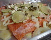 Filé de salmão ao forno