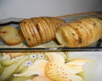 Batatas assadas e temperadas