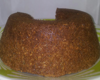 Bolo integral de aveia e linhaça