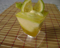 Verrine de baunilha e laranja