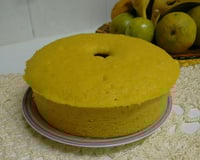 Bolo de cenoura com calda de chocolate de microondas