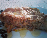 Bolo integral de aveia e frutas