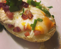 Batata recheada canoa