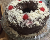 Bolo nega maluca de liquidificador