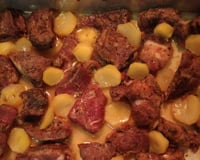 Costelinha com batata no forno