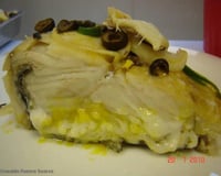 Bacalhau ao azeite e legumes