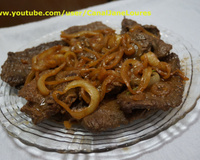 Bife de fígado frito
