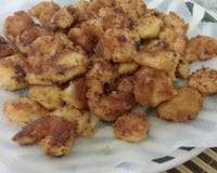 Camarão à milanesa