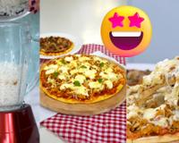 Como transformar o arroz velho em uma pizza deliciosa SEM FARINHA DE TRIGO