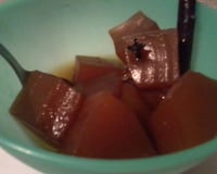 Doce de mamão verde em cubinhos