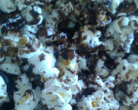 Pipoca doce de chocolate