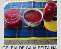 Geléia de cajá feita na máquina de pão