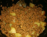 Carne moída com batata simples
