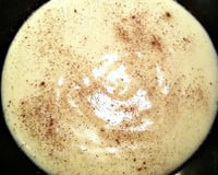 Mingau de aveia de micro-ondas