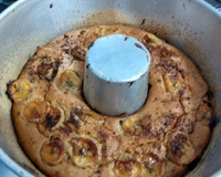Bolo diet de banana, sem farinha e sem açúcar