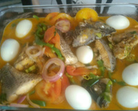 Peixe no leite de coco