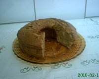 Bolo de maçã com fibras