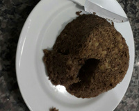 Bolo de caneca de banana e cacau