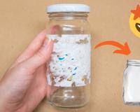Como remover rótulos e cola de potes de vidro facilmente (e não é raspando ou usando ou sabão)