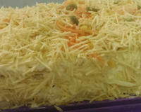 Torta de frango com pão de fôrma