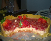Torta gelada de morango