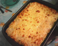 Torta de frango com pão de forma