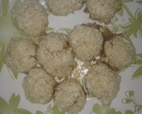 Brigadeiro fit de coco de micro-ondas