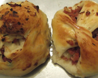 Pão de linguiça e cebola