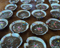 Cupcake delicioso com cobertura de brigadeiro