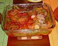 Linguado com abacaxi agridoce