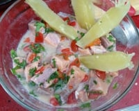 Ceviche de salmão