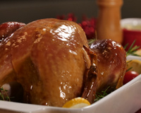 Peru recheado com farofa