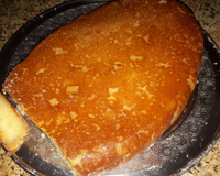 Bolo de macaxeira ou aipim com calda