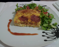 Omelete de forno colorido