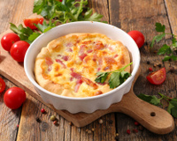 Torta fácil de presunto e mussarela