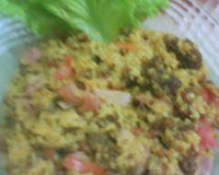 Arroz com carne moída