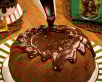 bolo vulcão de chocolate