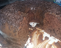 Bolo nega maluca de liquidificador