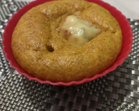 Muffin salgado integral de cenoura e parmesão